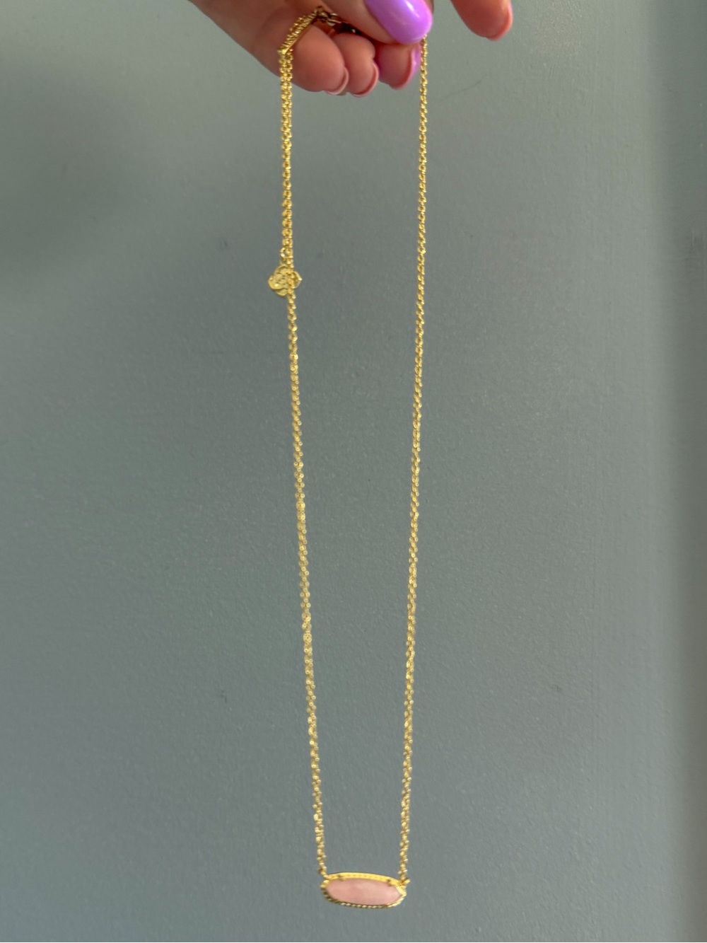 Kendra Scott Emma Rose Quartz Pendant Necklace - Picture 2 of 3